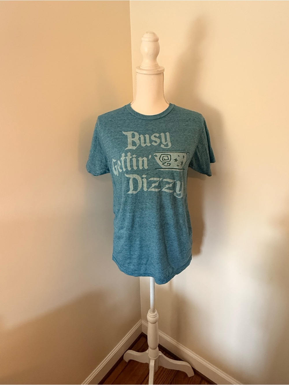 Disney Teal Graphic 'Busy Gettin' Dizzy' Short Sleeve Tee